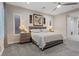 Serene main bedroom with comfortable furnishings and plantation shutters at 10018 Regency Square Ave, Las Vegas, NV 89148