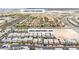 Aerial view of a community near Liberty High School, highlighting street layout and home placements near 2204 Monterey Ave at 11228 Burning River St, Las Vegas, NV 89183