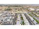 Scenic aerial view displaying a neighborhood's layout, highlighting similar home styles and community planning at 11228 Burning River St, Las Vegas, NV 89183