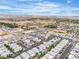 Overhead neighborhood view of residences displaying the area's community layout and design at 11228 Burning River St, Las Vegas, NV 89183