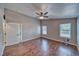Spacious bedroom boasting wood-look floors, natural light, and a standard closet at 151 Hornet St, Pahrump, NV 89048