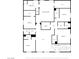 A detailed layout of the upper level showcases the bedroom, bath and WIC locations at 1512 Sagefield Way, Logandale, NV 89021