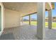 Covered patio with brick flooring, stucco columns, recessed lighting, and beautiful backyard views at 1512 Sagefield Way, Logandale, NV 89021