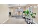 At home gym area featuring a treadmill, weights and ample space at 41 Stablewood Ct, North Las Vegas, NV 89084