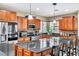 Beautiful kitchen featuring granite countertops, stainless steel appliances, and pendant lighting at 41 Stablewood Ct, North Las Vegas, NV 89084
