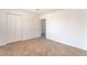 Bedroom with ample closet space and neutral colored carpet at 3508 Rio Robles Dr # A, North Las Vegas, NV 89030