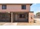 Charming townhome featuring a secure, gated front porch and two-story facade at 3508 Rio Robles Dr # A, North Las Vegas, NV 89030