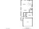 Floor plan of the first floor showing kitchen, dining, living, and garage spaces at 5692 Tinar St, Las Vegas, NV 89113