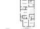Second floor plan featuring primary bedroom, Gathering room, laundry and three bedrooms at 5692 Tinar St, Las Vegas, NV 89113