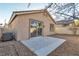 Inviting backyard space with patio and low maintenance landscaping, providing a serene outdoor area at 10200 Wood Work Ln, Las Vegas, NV 89135
