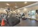 Well-equipped fitness center with modern machines and access to the outdoors at 10412 Deer Heights St, Las Vegas, NV 89178