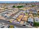 A captivating aerial view of a residential home, offering a unique perspective of the property and its surroundings at 1189 Blankenship Ave, Las Vegas, NV 89106