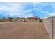 Backyard with fence and block wall, is a blank canvas for endless possibilities at 1189 Blankenship Ave, Las Vegas, NV 89106