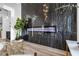 Stylish living space featuring a modern fireplace and elegant decor, perfect for relaxation and entertainment at 1350 Rossini St, Henderson, NV 89052