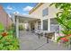 Covered patio with seating area, perfect for outdoor entertaining and relaxing at 1453 Blisworth Ct # 102, Las Vegas, NV 89102
