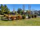 Community basketball court surrounded by green space and landscaping at 1531 Evening Spirit Ave, Las Vegas, NV 89183
