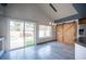 Bright room with view of pool, modern barn door, and ample natural light at 220 Hollyfern St, Henderson, NV 89074