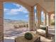 Stylishly furnished patio with mountain views at 24 Via Vasari # 104, Henderson, NV 89011