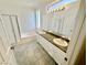 Elegant bathroom with double vanity, soaking tub, and glass-enclosed shower at 2558 Grandville Ave, Henderson, NV 89052