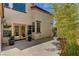 Back patio with mature bamboo offering privacy and a peaceful outdoor space at 2708 Port Of Call Dr, Las Vegas, NV 89128