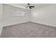 Bedroom with a window and ceiling fan at 3124 Glenhurst Dr, Las Vegas, NV 89121