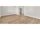 Spacious bedroom features laminate flooring and closet at 3676 Renovah St # 102, Las Vegas, NV 89129