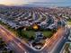Panoramic aerial view of a residential area featuring tree-lined streets and well-maintained homes at 3846 W Neal Ave, Las Vegas, NV 89141