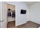 Bedroom view featuring a closet and a television at 3846 W Neal Ave, Las Vegas, NV 89141