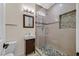 Modern bathroom with updated shower, stylish vanity, and contemporary fixtures at 4432 Vicobello Ave, Las Vegas, NV 89141