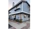 Charming two-story exterior with blue siding, brick accents and a well-maintained front yard at 5365 Shake Ct # 103, Las Vegas, NV 89122