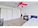Bedroom featuring carpeted floors and a closet for storage at 5853 Calobar Ln, Las Vegas, NV 89110