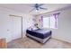 Bedroom featuring carpeted floors and a closet for storage at 5853 Calobar Ln, Las Vegas, NV 89110