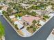 Expansive property featuring a private pool, lush landscaping, and a spacious driveway in a desirable neighborhood at 5889 Taylor Valley Ave, Las Vegas, NV 89131