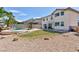 Expansive backyard with pool, desert landscaping and mountain views at 6638 Dazzling Heights Ln, Las Vegas, NV 89110
