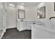 Sleek bathroom with dual vanities, modern fixtures, and plenty of counter space at 8125 Sunset Cove Dr, Las Vegas, NV 89128