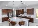 Beautiful kitchen with a large island, stainless steel appliances, and sleek countertops at 1130 Calico Rdg, Mesquite, NV 89034