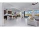 Open-concept living space featuring a modern kitchen, dining area, and comfortable living room at 1130 Calico Rdg, Mesquite, NV 89034
