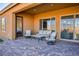 Inviting outdoor patio with stylish furniture and serene views at 1130 Calico Rdg, Mesquite, NV 89034