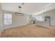 Open-concept kitchen flows to the living area at 4010 Herblinda Ln, North Las Vegas, NV 89032