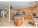 Spacious kitchen featuring an island and stainless steel appliances at 664 Blue Crystal Creek Rd, Henderson, NV 89002