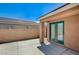 This backyard features a concrete patio, block wall and privacy at 7822 Whitlocks Mill Ave, Las Vegas, NV 89147