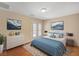 A stylish bedroom with a comfortable bed and modern decorations provides a cozy atmosphere at 7822 Whitlocks Mill Ave, Las Vegas, NV 89147