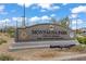 Montagna Park sign, showcasing lush landscaping, providing an overview of the recreation facilities available at 2742 Zazzera Ct, Henderson, NV 89044