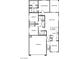 Detailed floor plan showing layout of bedrooms, bathrooms, kitchen, and living areas at 3236 Walker River St, North Las Vegas, NV 89032