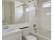 Clean, well-maintained bathroom with a bathtub and shower combination at 8452 Boseck Dr # 225, Las Vegas, NV 89145
