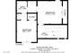 Second floor plan featuring the bathroom, hallway and two bedrooms with closets at 9932 Keephills St, Las Vegas, NV 89183