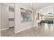 Hallway leading to open living space and kitchen area at 103 Reflection Cove Dr, Henderson, NV 89011