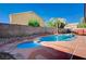 A sparkling pool and spa combination offer ultimate relaxation and recreation at 11117 Romola St, Las Vegas, NV 89141