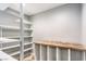 Walk-in closet offering built-in shelves and custom storage for organization at 1112 Caraway Ln, Las Vegas, NV 89144