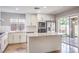 Beautiful kitchen showcasing an island, stainless steel appliances, and stylish countertops at 1112 Caraway Ln, Las Vegas, NV 89144